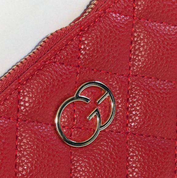 Grace Elizabeth Designer Red Padded Clutch NWT - Picture 9 of 9